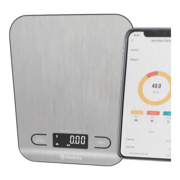 Etekcity Smart Nutrition Digital Kitchen Scale Food Grams Ounces Macros - Picture 6 of 7